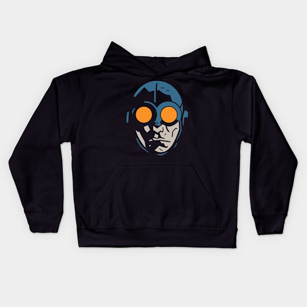 LOBSTER JOHNSON HUGE HEAD Kids Hoodie by ROBZILLA